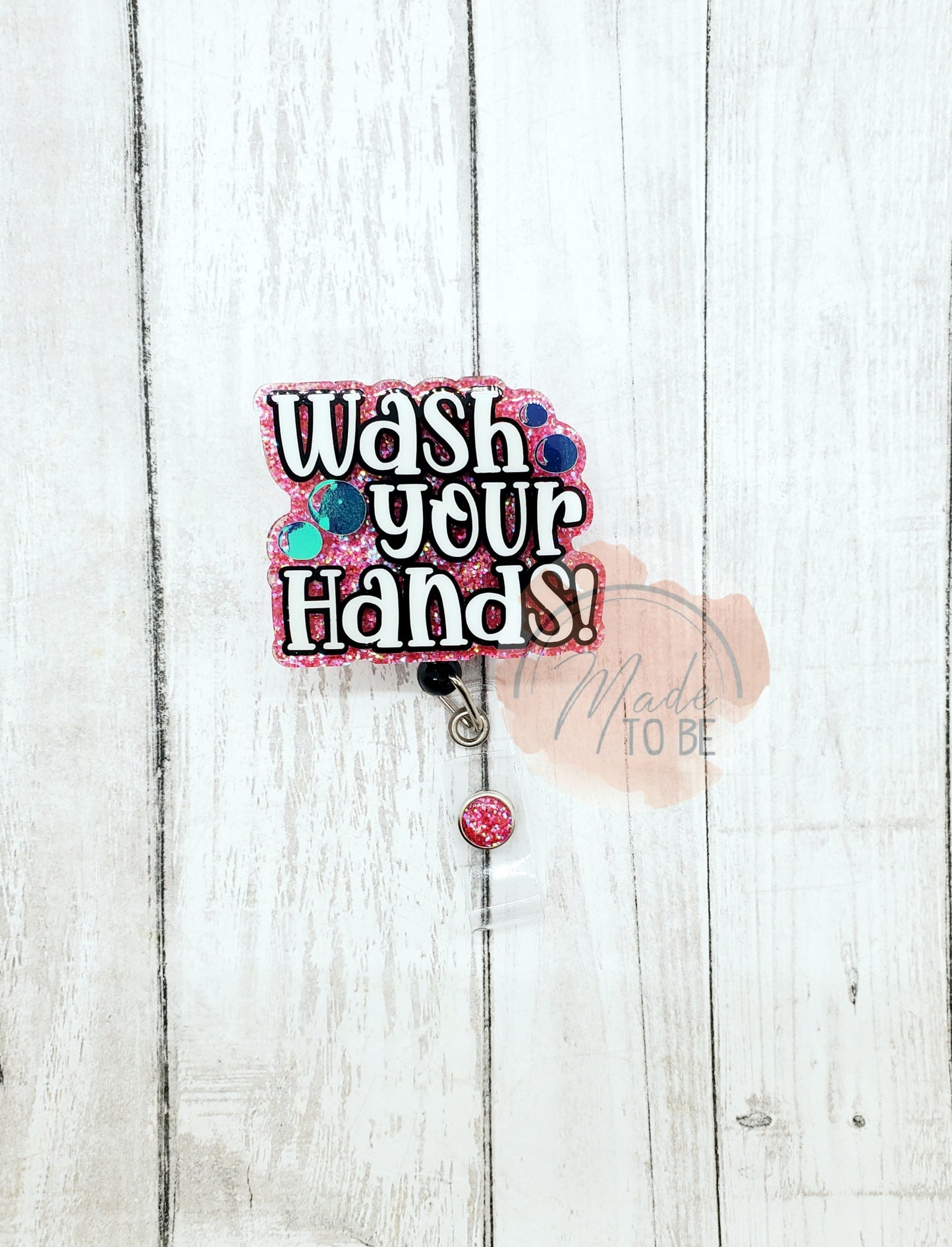Wash Your Hands Badge Reel