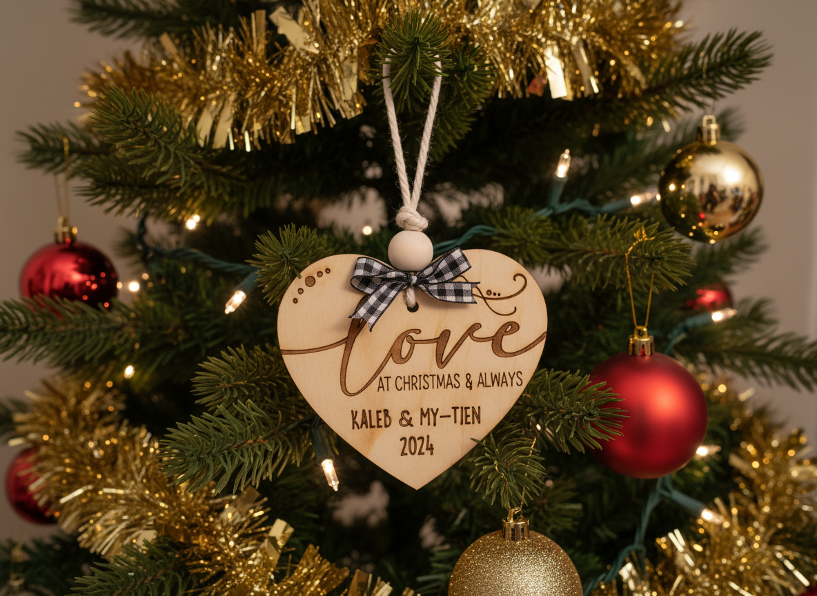 Love at Christmas and Always Relationship Ornament