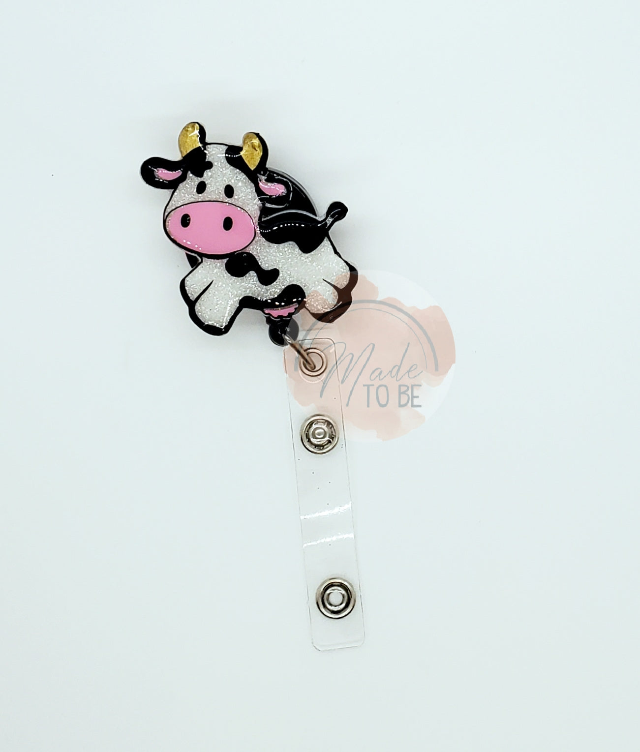 Jumping Cow Badge Reel