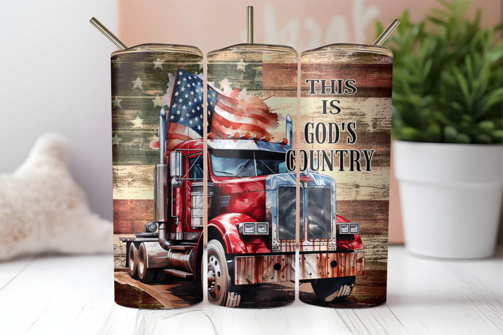 This Is God's Country 20 oz Sublimation Tumbler