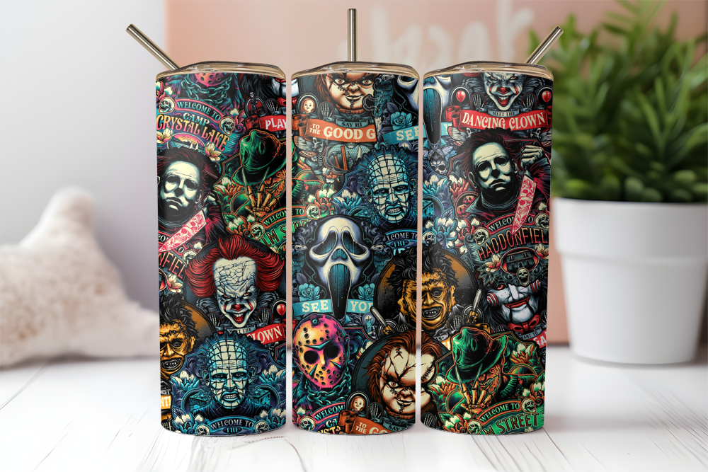 Horror 20 oz Skinny Tumbler