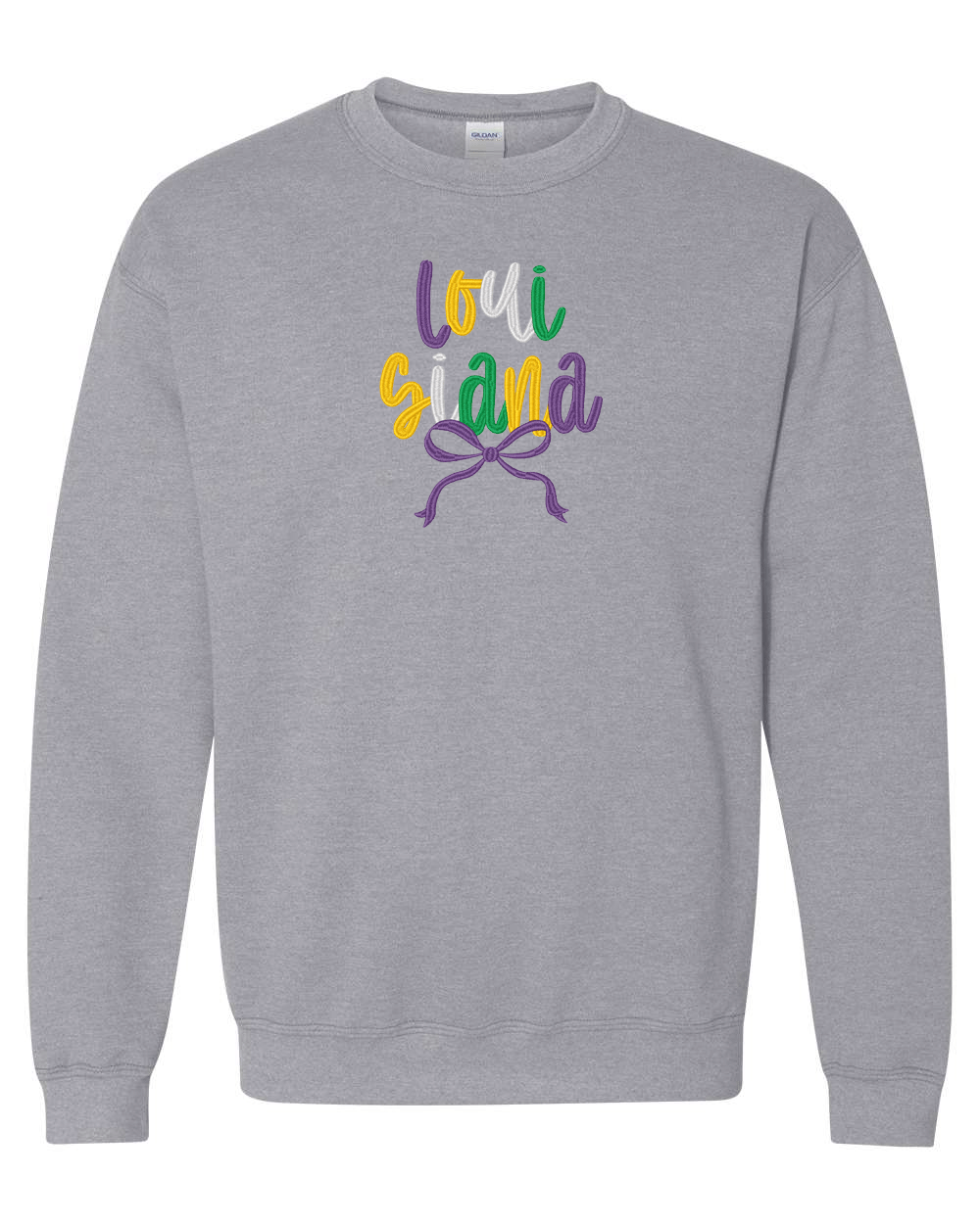 Louisiana Mardis Gras Coquette Sweatshirt