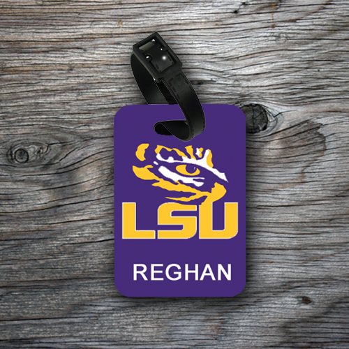 Tigers WS Purple Luggage Tag