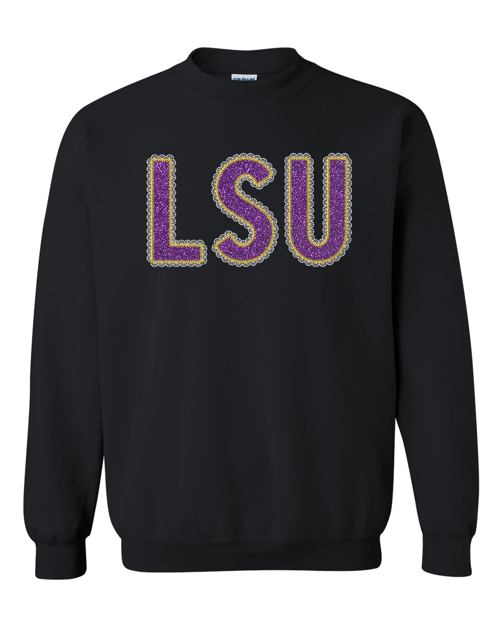 Custom Embroidered Lace Accent Sweatshirt