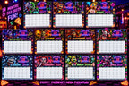 Themed monthly calendar design preview