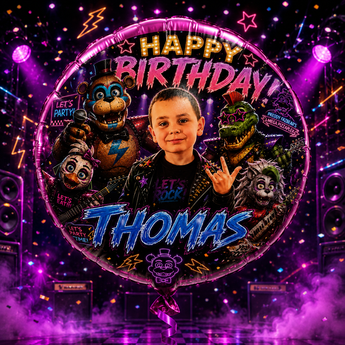 Personalized Mylar balloon design sample 4