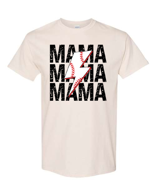 Personalized Baseball Mama T-Shirt