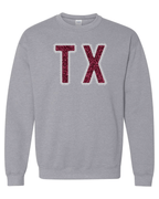 Custom Embroidered Lace Accent Sweatshirt